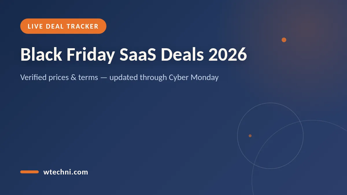 Best Black Friday SaaS Deals 2026 (Live Tracker)