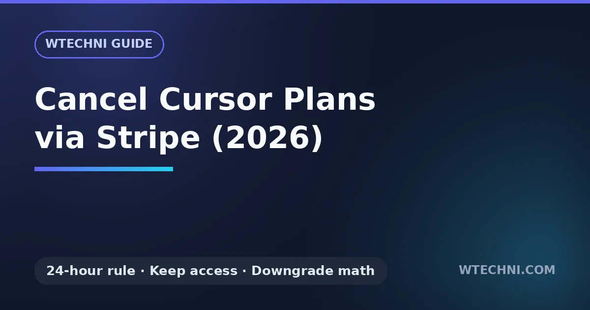 How to Cancel Your Cursor Subscription (Plus, Premium or Ultra)