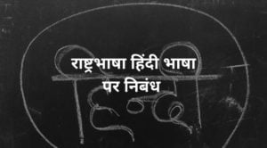 राष्ट्रभाषा हिंदी भाषा पर निबंध - Essay on hindi language in Hindi