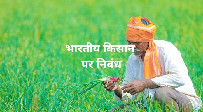 essay on indian farmer in hindi
