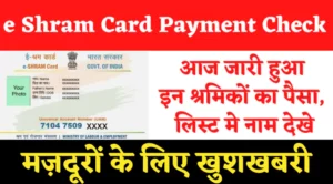 E Shram Card Payment Check 2022